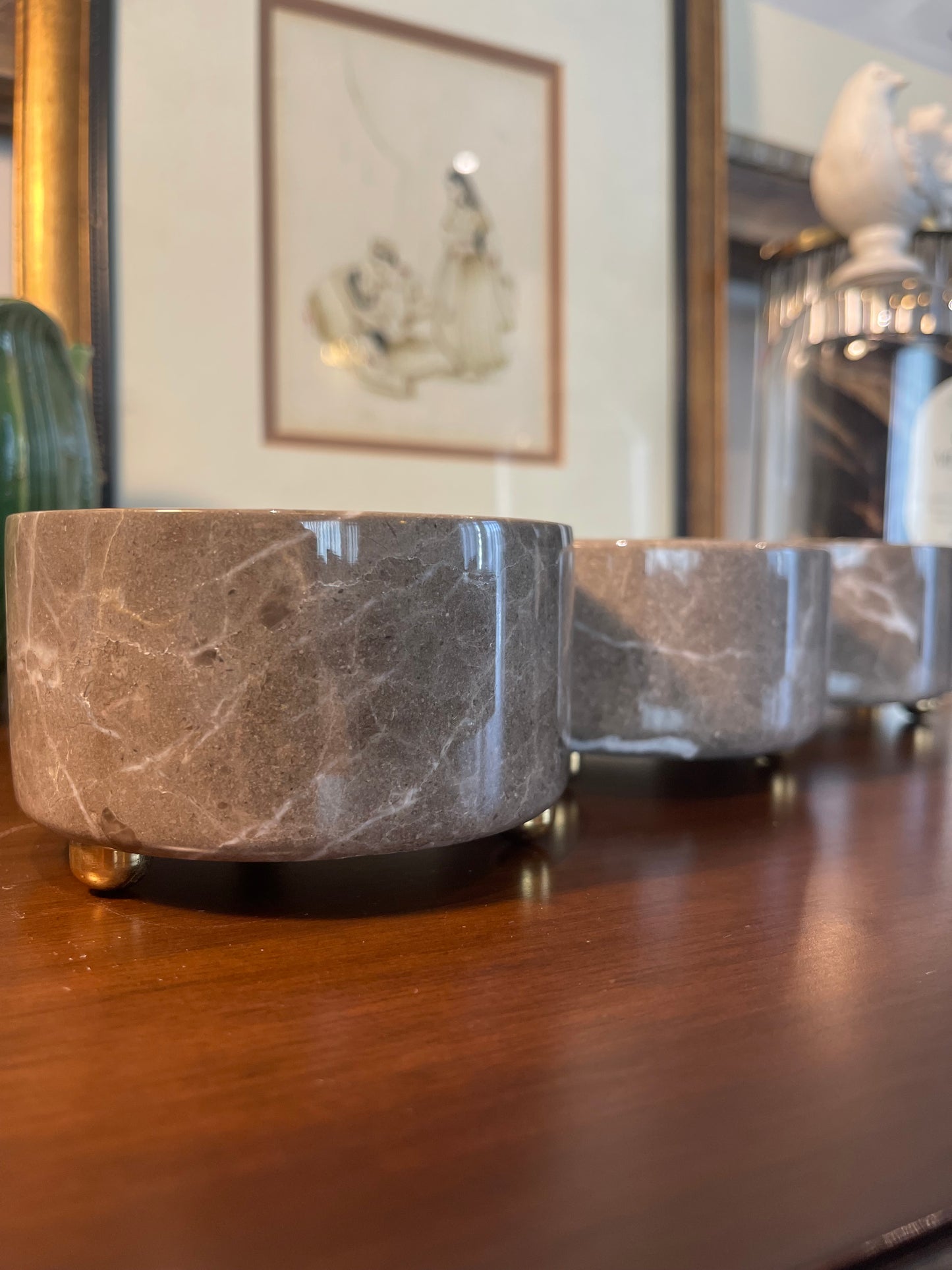 Armani Grey Set of Three Bowl Set