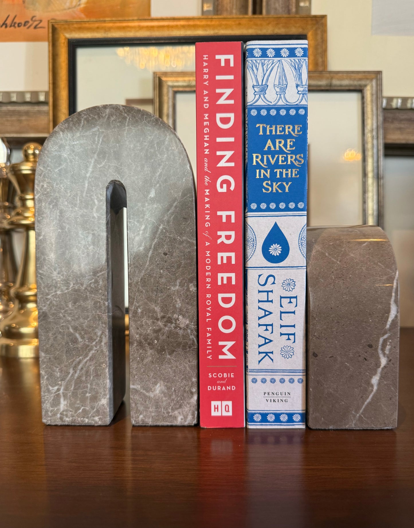 Armani Grey Set of Two Sculptures/Bookends