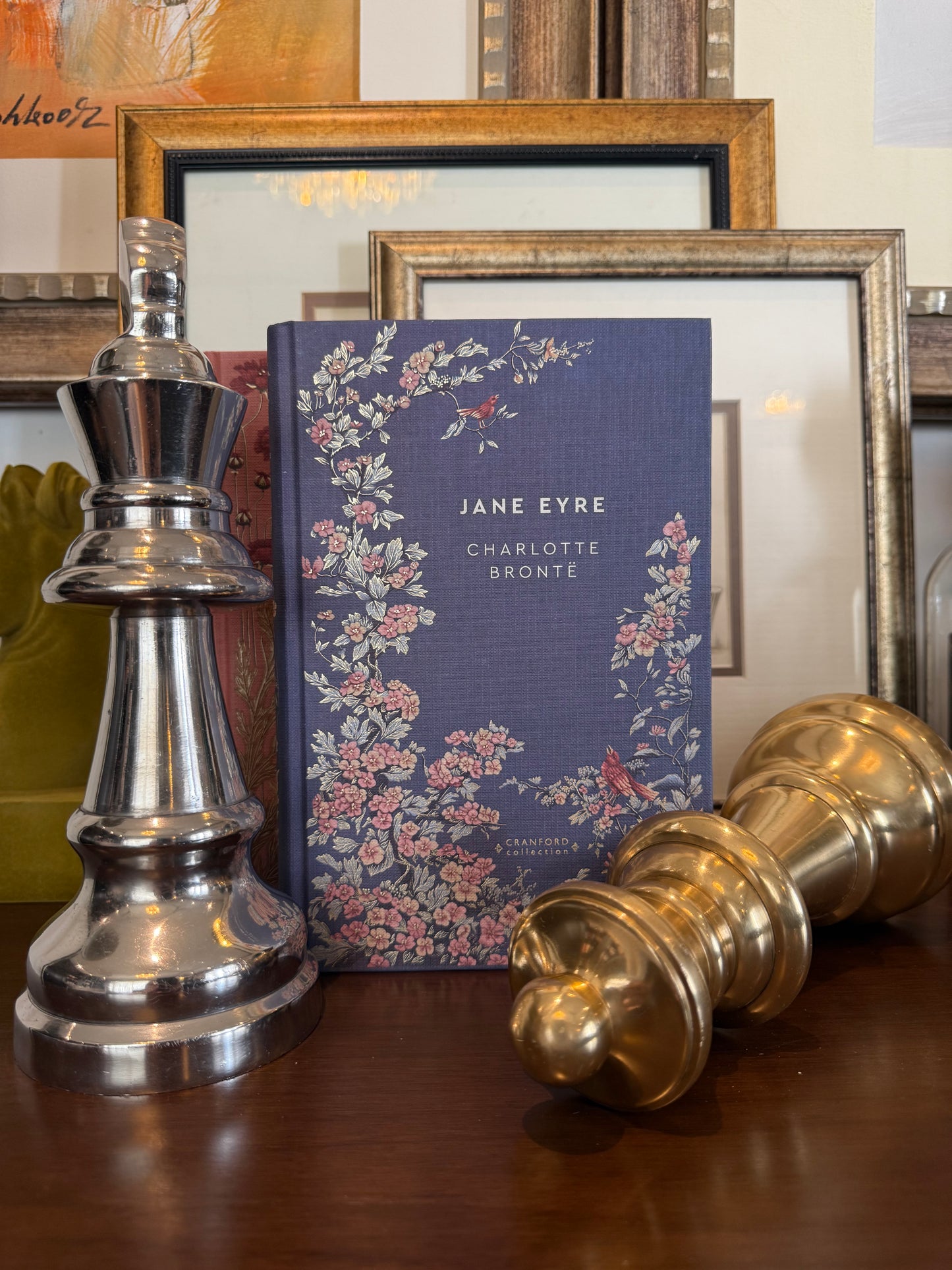 Gold Queen Chess Statue