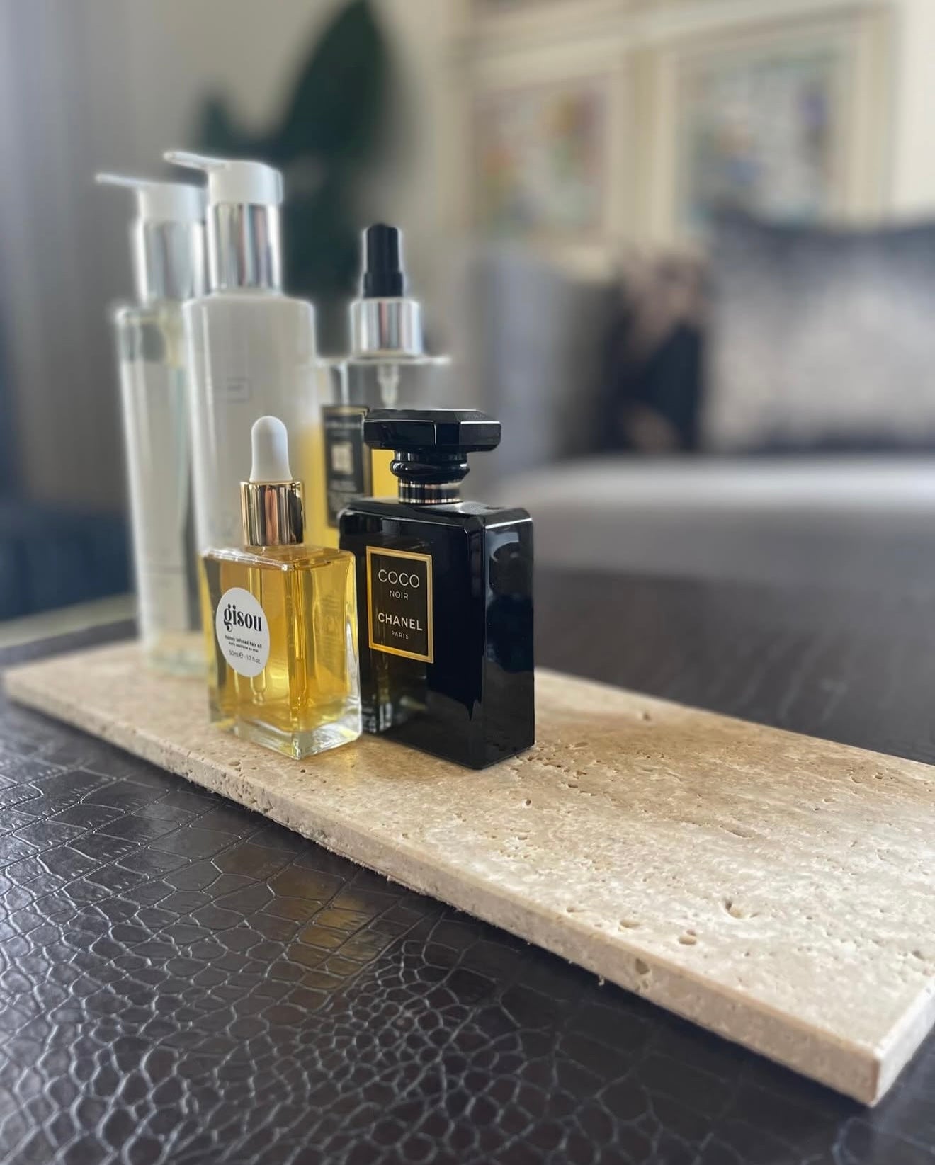 Travertine Cheeseboard/Vanity Tray