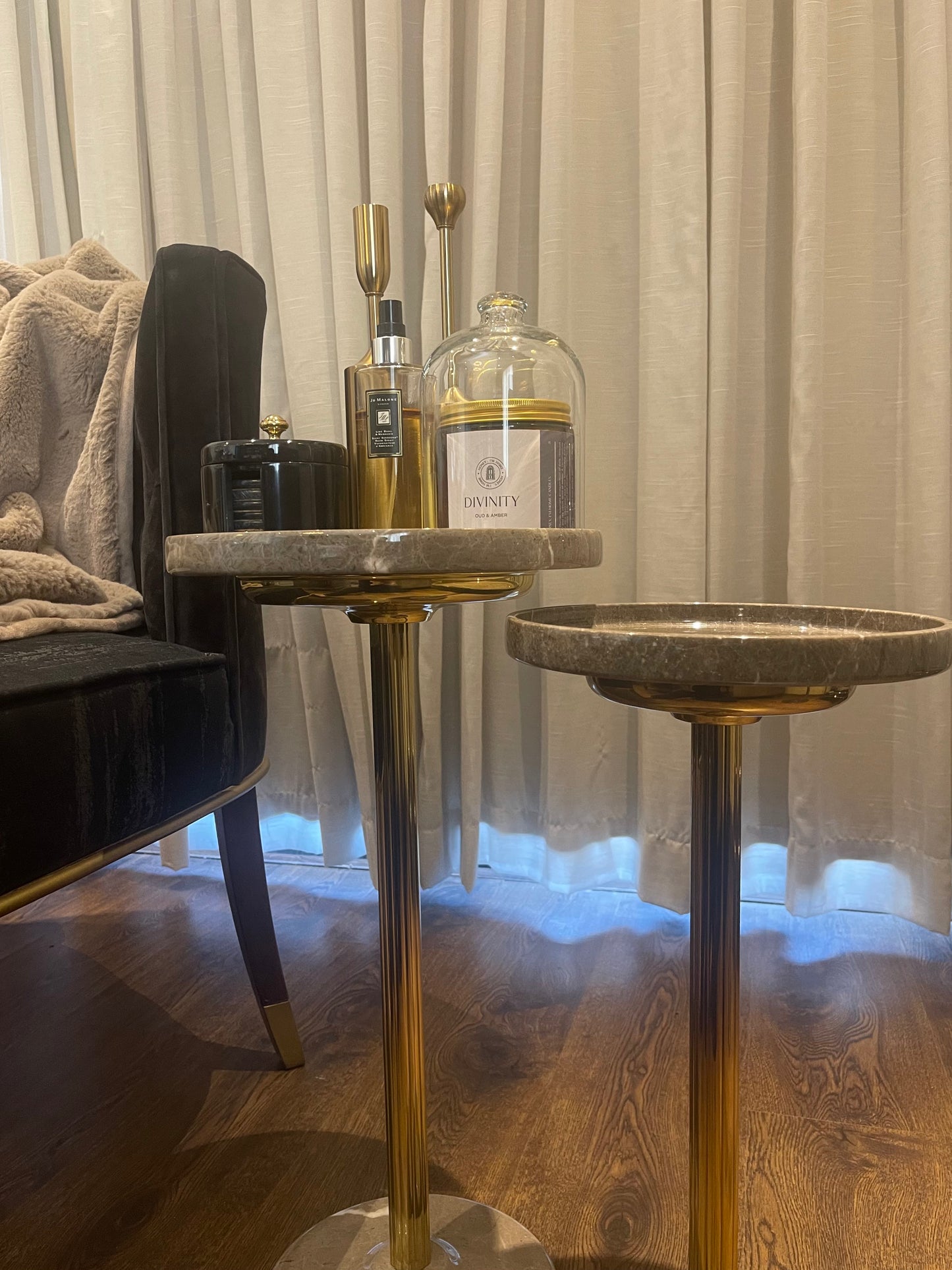 Armani Grey 20” (Small) Nesting Table