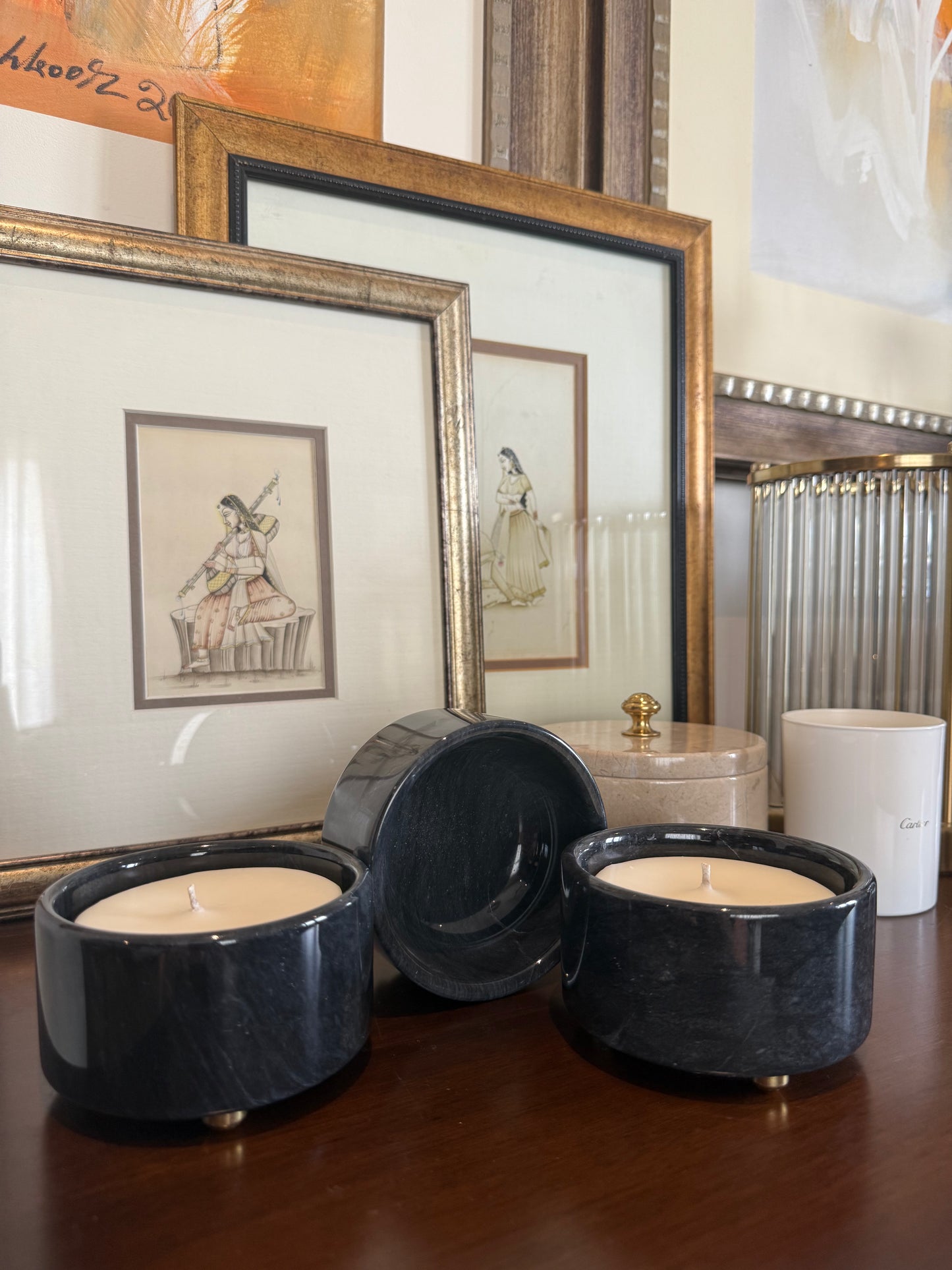 Jet Black Set of Three Bowl Set