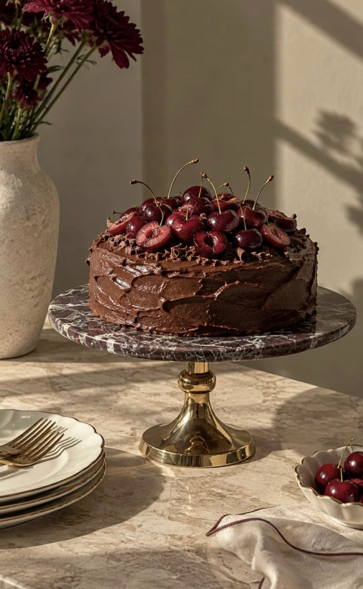Red Zebra Cake Stand