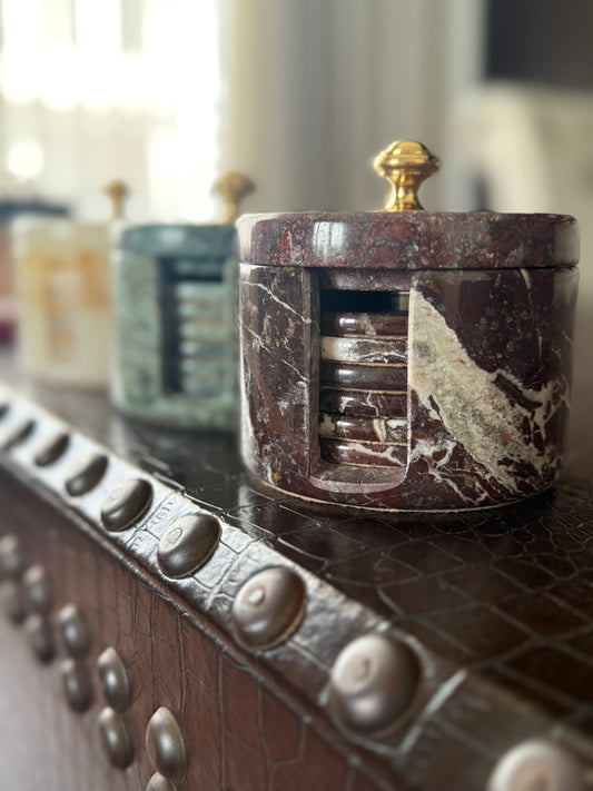 Red Zebra Coasters (Set of Six)