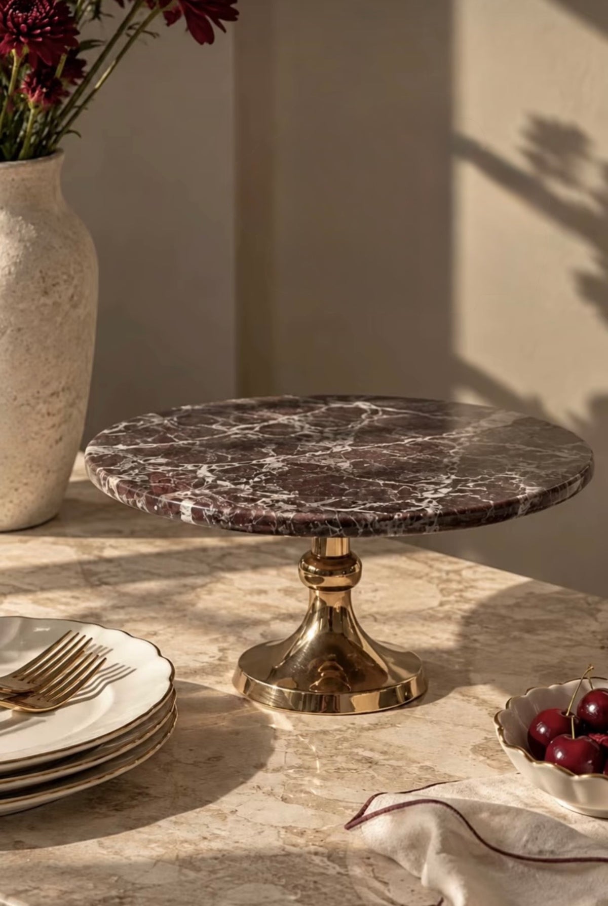 Red Zebra Cake Stand
