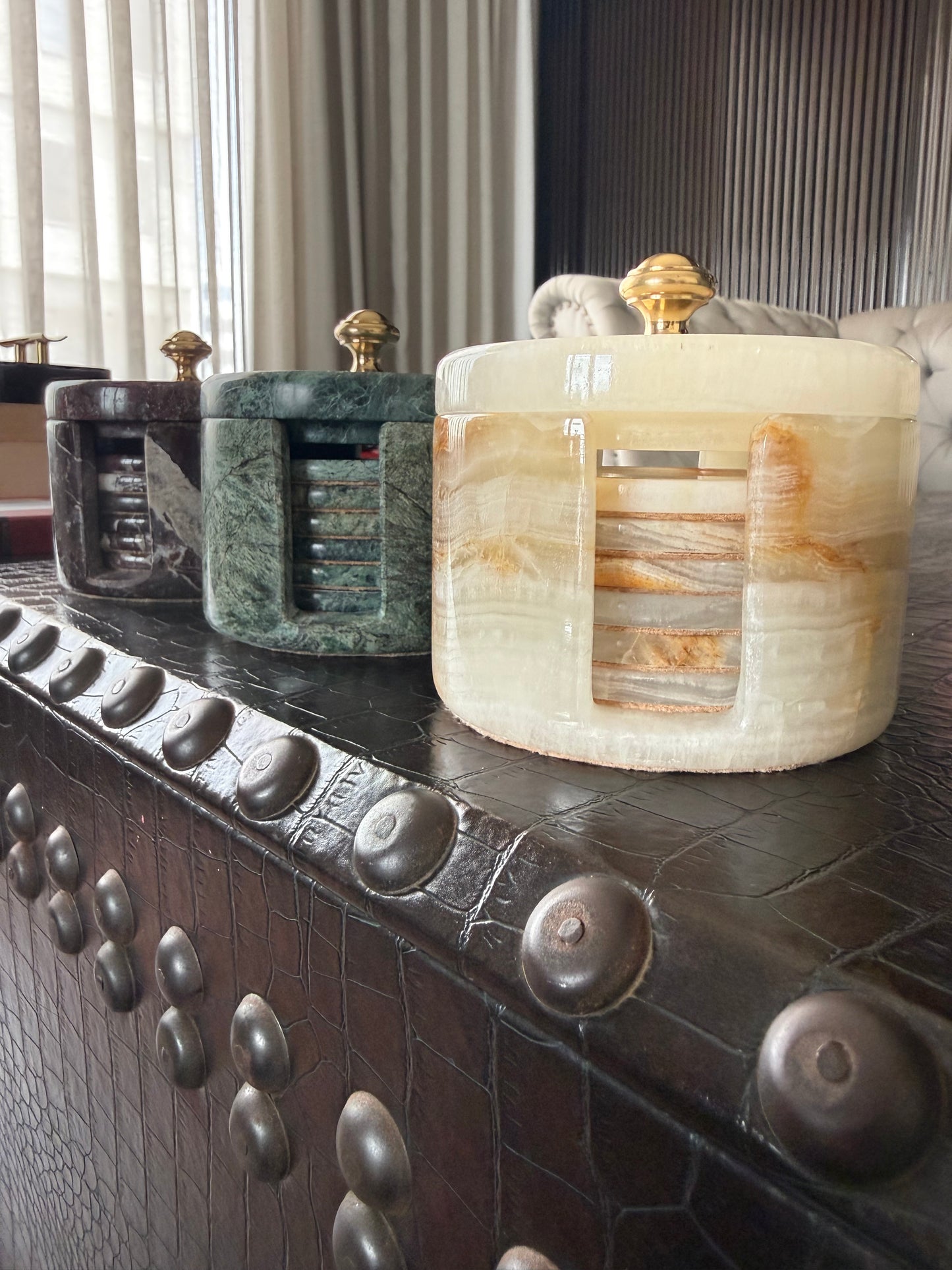 Onyx Coasters (Set of Six)