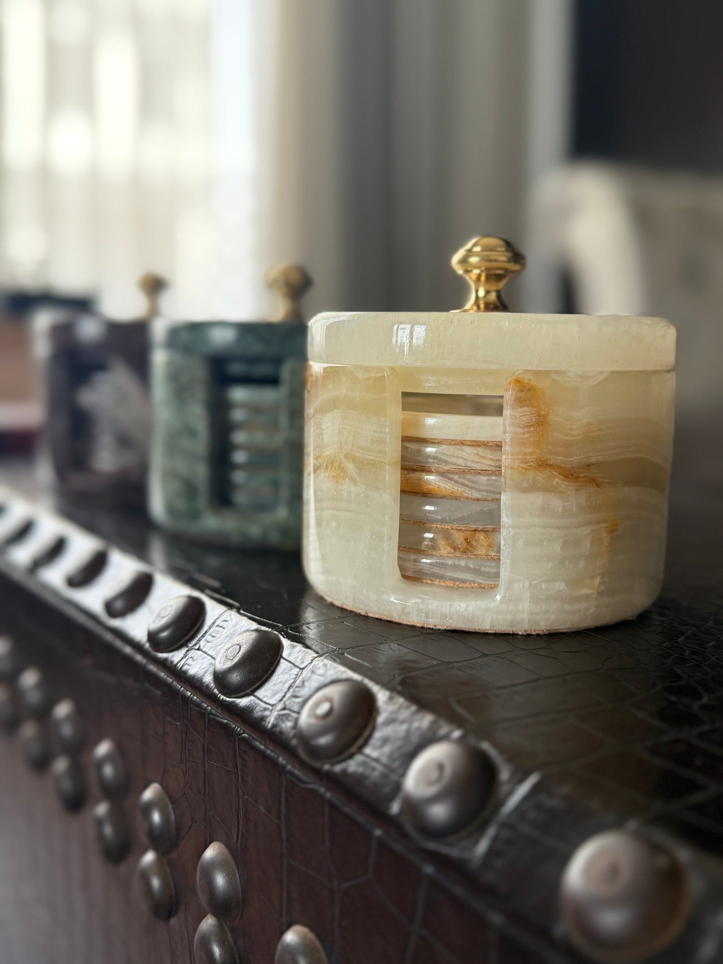 Onyx Coasters (Set of Six)