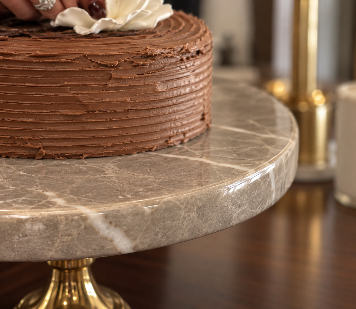 Armani Grey Cake Stand